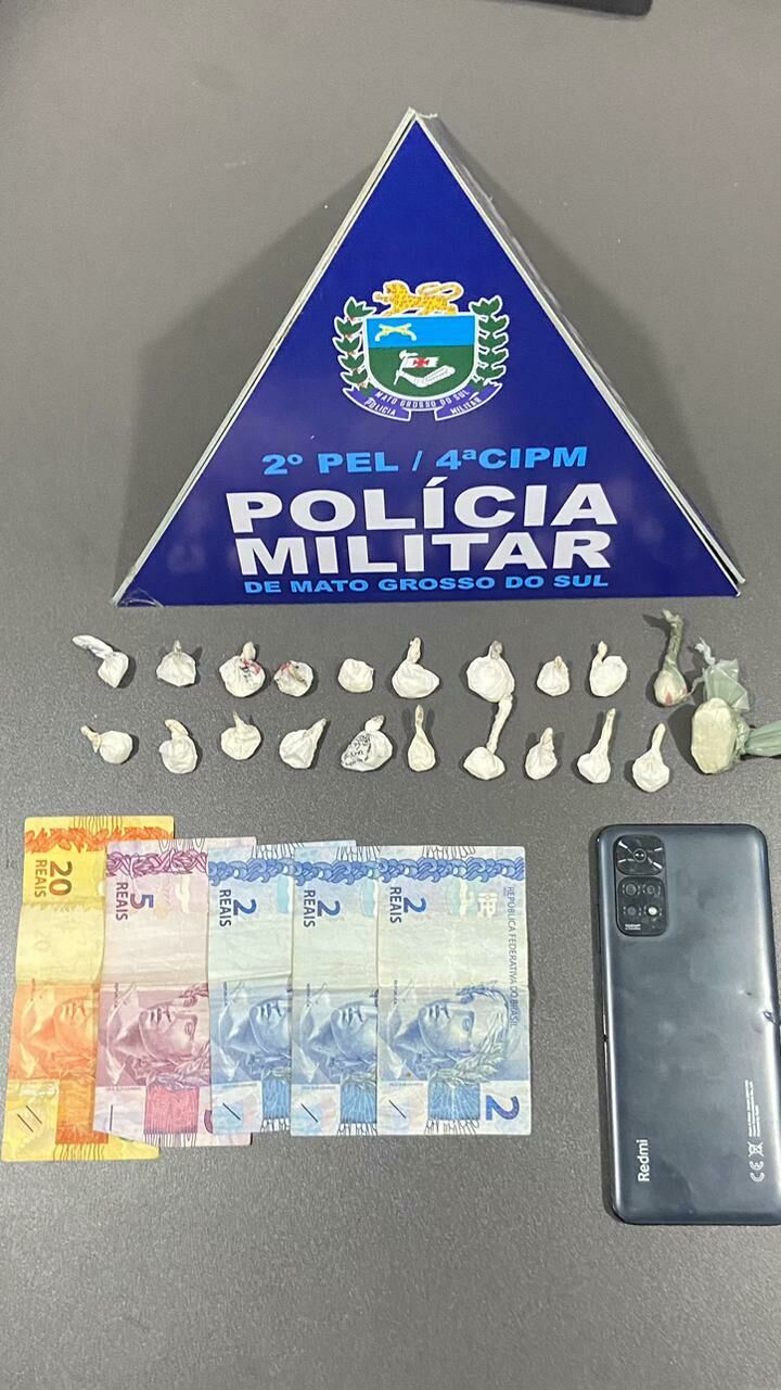 Imagem de compartilhamento para o artigo PM prende homem por tráfico de drogas e desmantela “tribunal do crime” em Costa Rica da MS Todo dia